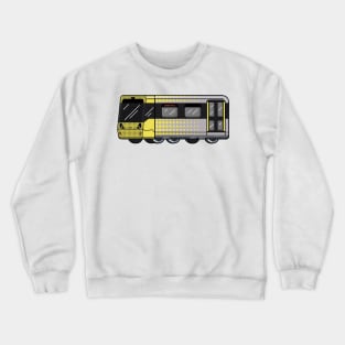 Manchester Metrolink tram graphic in Flux Systems style Crewneck Sweatshirt